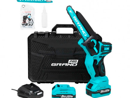 Аккумуляторная цепная пила Grand АПЦ-8HS/4-2 (Бесщёточная)