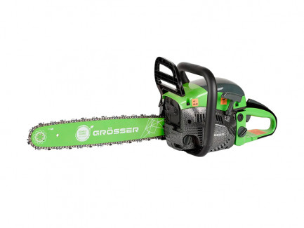 Бензопила Grosser GGS 4300 (2 шины+2 цепи)